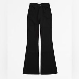 Abercrombie Curve Love Ultra High Rise Flare Jeans Black Size 26